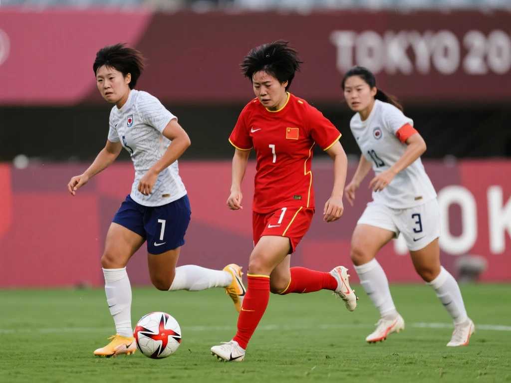 中国女足1-1战平韩国女足，奥运梦碎，小组赛1胜1平1负位列第三